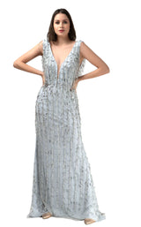 1 of 4 Couture Fashion by FG CF19200131 Dress Silver