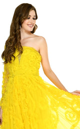 3 of 3 Couture Fashion by FG CF19200132 Dress Yellow