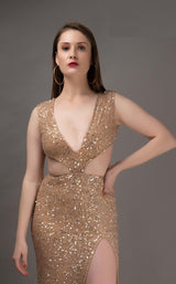 2 of 4 Couture Fashion by FG CF19200134 Dress Gold