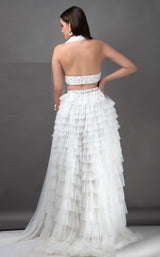 3 of 4 Couture Fashion by FG CF19201216 Dress White