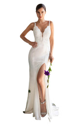 1 of 4 Cinderella Divine CF319W Dress Off-White