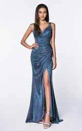 1 of 4 Cinderella Divine CF332 Dress Blue