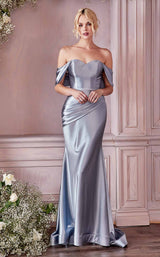 1 of 7 Cinderella Divine CH163 Dress Dusty-Blue