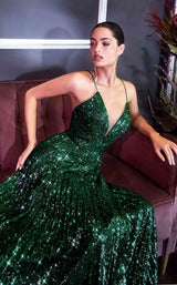 2 of 2 Cinderella Divine CH189 Dress Emerald