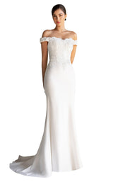 1 of 3 Cinderella Divine CH238W Dress Off-White