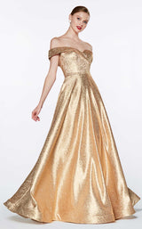 2 of 4 Cinderella Divine CJ268 Dress Gold