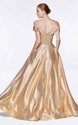 4 of 4 Cinderella Divine CJ268 Dress Gold