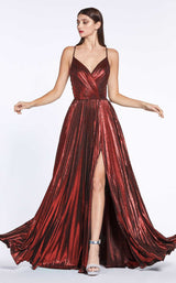 1 of 5 Cinderella Divine CJ531 Dress Burgundy