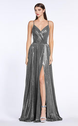 2 of 5 Cinderella Divine CJ531 Dress Charcoal