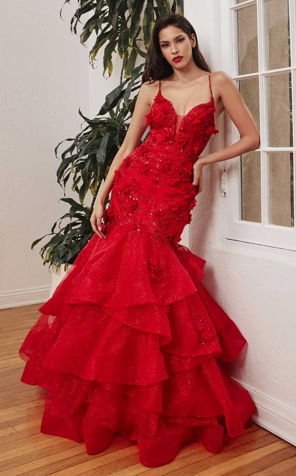 LaDivine CM329 Dress Red