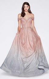 1 of 2 Cinderella Divine CR839 Dress Rose-Gold