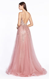 2 of 2 Cinderella Divine CR841 Dress Rose-Gold