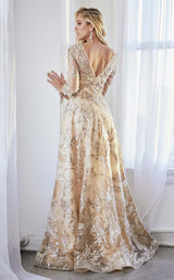 2 of 2 Cinderella Divine CR855 Dress Champagne-Gold