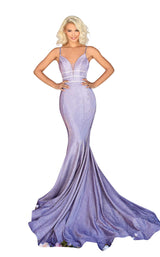 1 of 4 Clarisse 800269 Dress Shimmer-Lilac