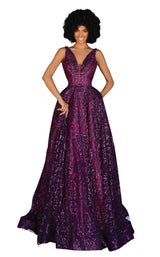 1 of 4 Clarisse 800309 Dress Plum