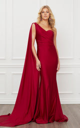 1 of 8 Nox Anabel E475 Dress Burgundy