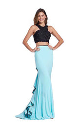 1 of 2 Ellie Wilde EW117128 Aqua-Black