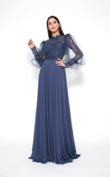 1 of 6 Zeena Zaki FW202103 Dress Navy