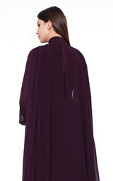 6 of 6 Zeena Zaki FW202113 Dress Dark-Purple