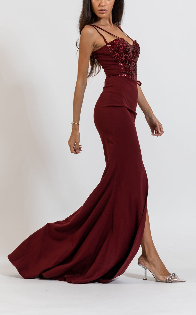 Zeena Zaki FW222311 Maroon