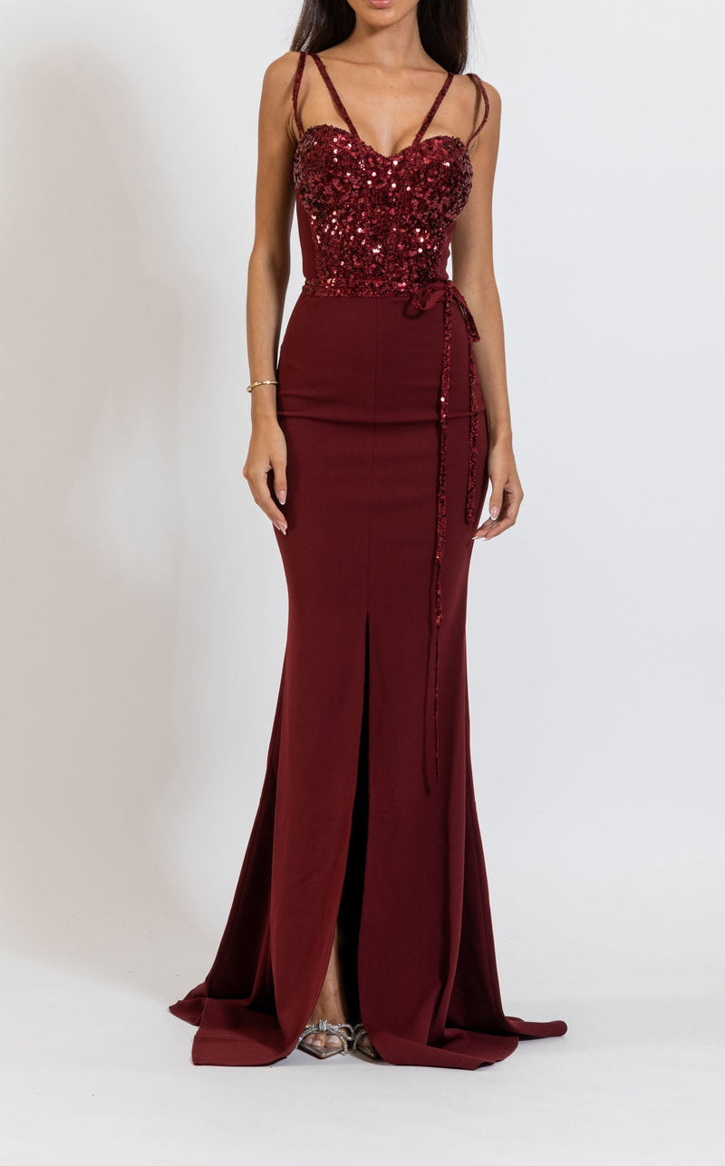 Zeena Zaki FW222311 Maroon