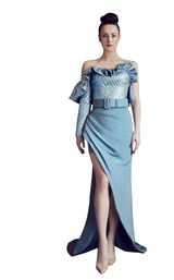 1 of 2 Gatti Nolli Couture GA5274GA5345 Dress Dusty-Blue