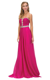 1 of 6 Elizabeth K GL1058 Dress Fuchsia