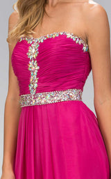 4 of 6 Elizabeth K GL1058 Dress Fuchsia