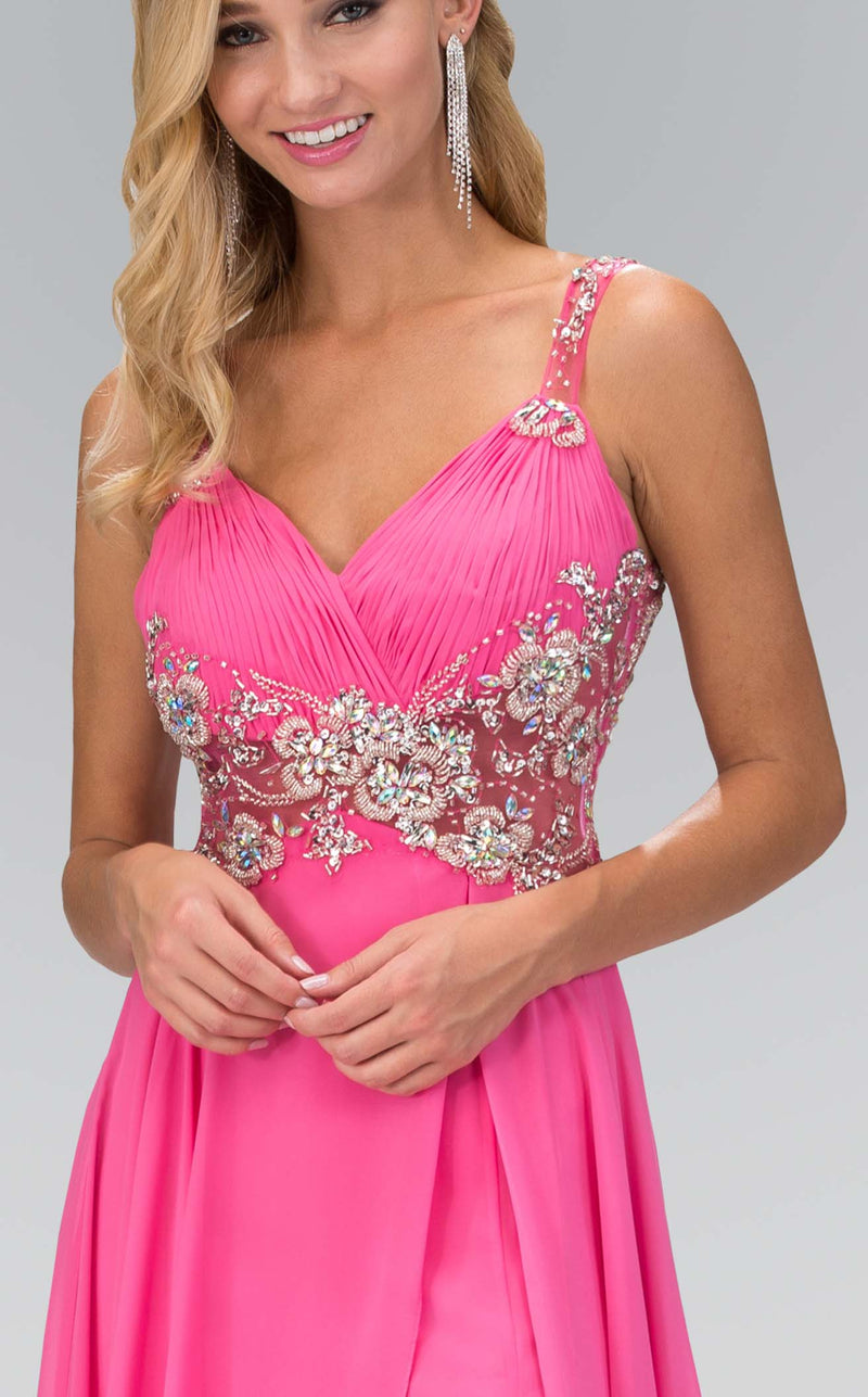 Elizabeth K GL1105 Dress Hot-Pink