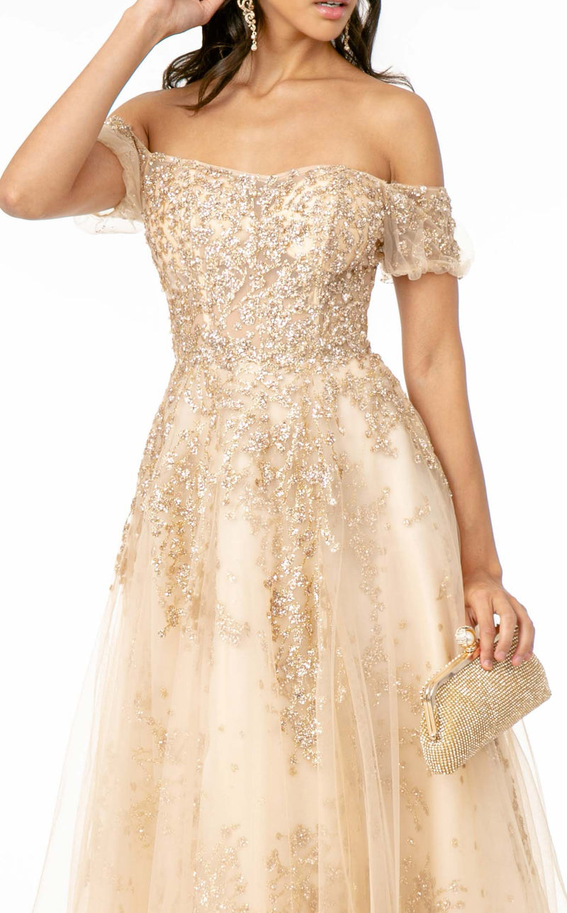 GLS by Gloria GL1805 Dress Champagne