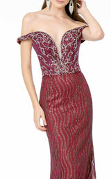 4 of 6 GLS by Gloria GL1818 Dress Wine