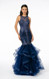 2 of 6 GLS by Gloria GL1822 Dress Navy