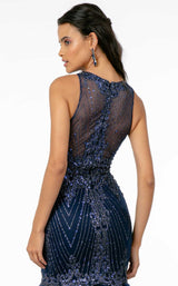 6 of 6 GLS by Gloria GL1822 Dress Navy