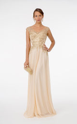 1 of 12 GLS by Gloria GL1826 Dress Champagne