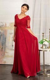 1 of 15 Elizabeth K GL1982 Dress Burgundy