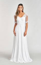 5 of 15 Elizabeth K GL1982 Dress Off-White