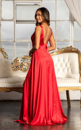 9 of 19 Elizabeth K GL1992 Dress Red