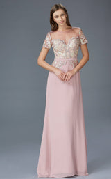 1 of 3 Elizabeth K GL2100 Dress Dark-Rose