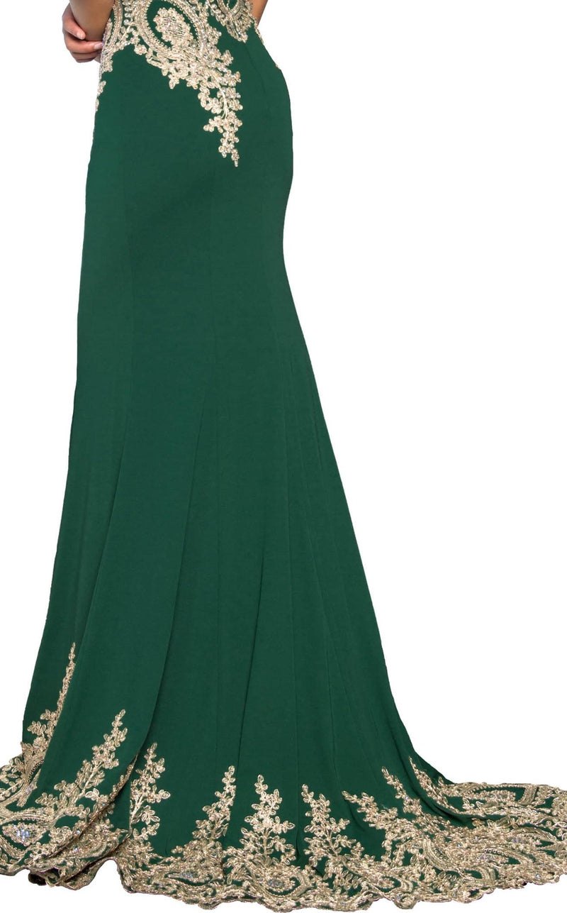 Elizabeth K GL2166 Dress Green