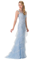 1 of 4 Elizabeth K GL2258 Dress Blue