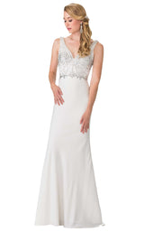 1 of 4 Elizabeth K GL2261 Dress White