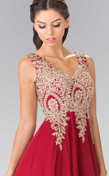 13 of 20 Elizabeth K GL2311 Dress Burgundy