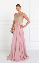 3 of 20 Elizabeth K GL2311 Dress Dark-Rose