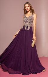 4 of 20 Elizabeth K GL2311 Dress Eggplant