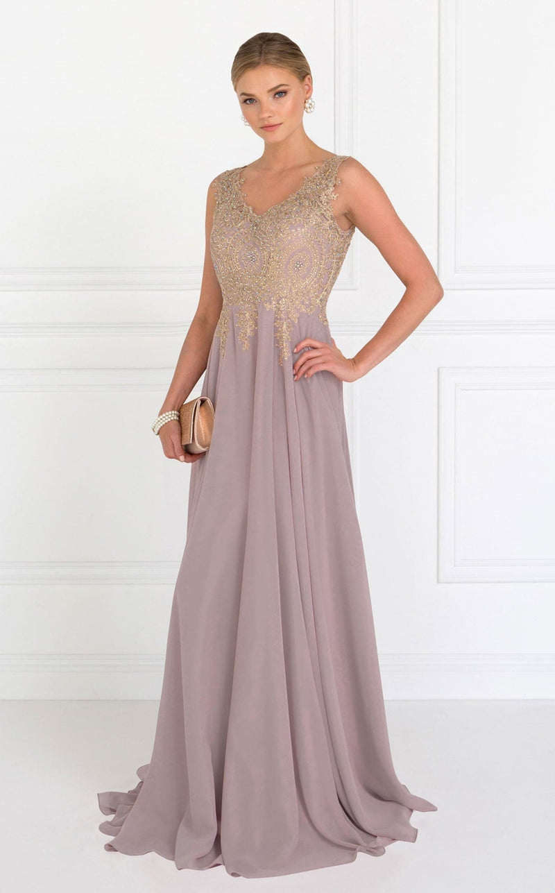 Elizabeth K GL2311 Dress Mauve