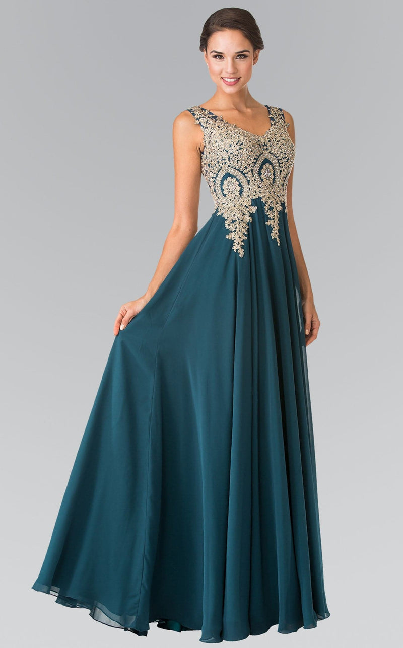 Elizabeth K GL2311 Dress Teal