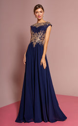 3 of 16 Elizabeth K GL2519 Dress Navy