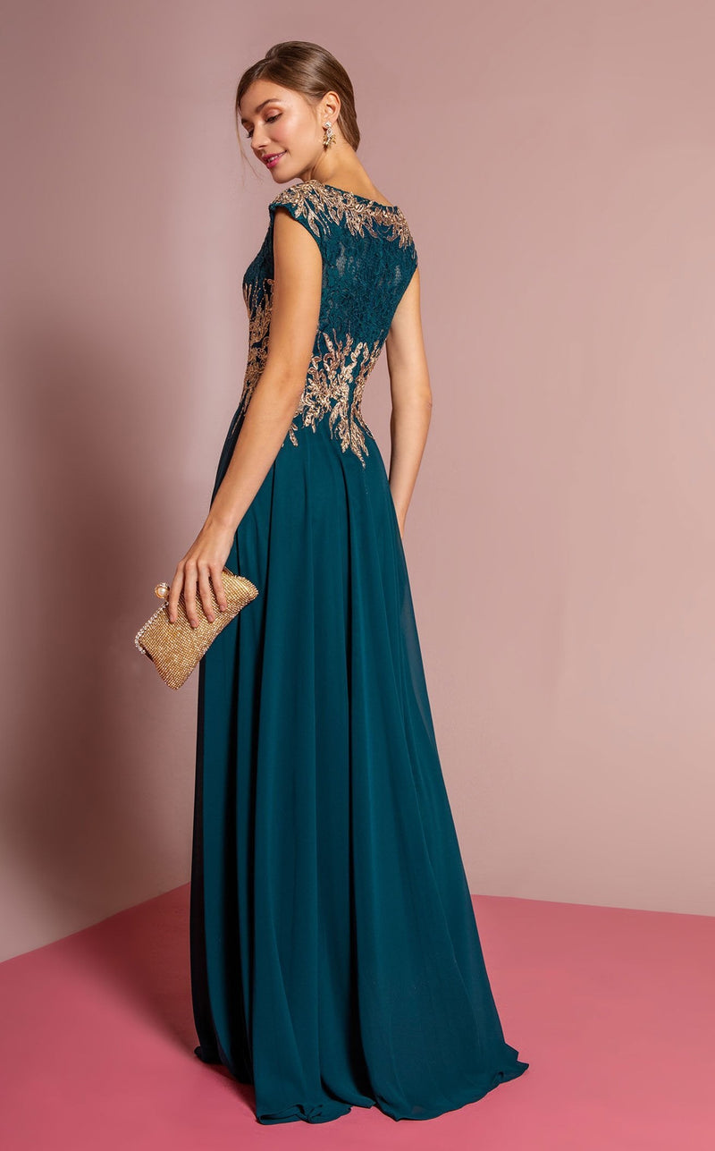 Elizabeth K GL2519 Dress Teal