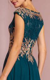 16 of 16 Elizabeth K GL2519 Dress Teal