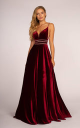 1 of 8 Elizabeth K GL2584 Dress Burgundy